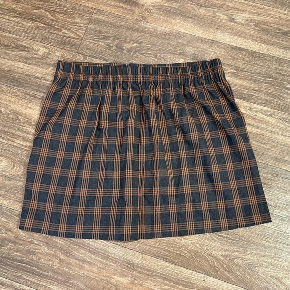Madewell Double Breasted Plaid Mini Skirt Size XXL - Picture 5 of 11